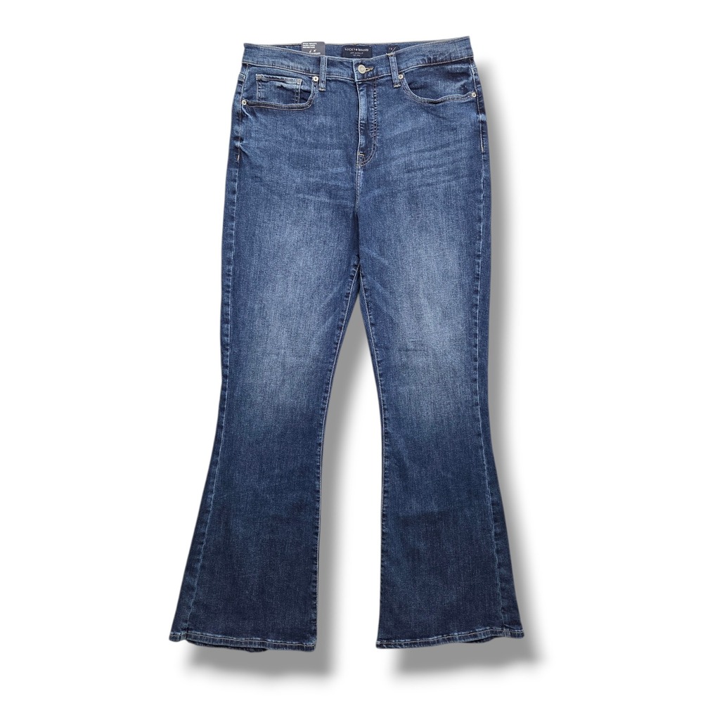 Lucky Brand Stevie High Rise‎ Flare Jeans Womens 14 Stretch Denim Athena Wash